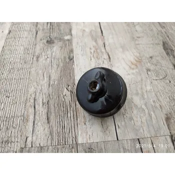 vypínač SEZ Krásný starý keramický otočný vypínač spínač černý - RETRO jednopólový