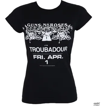 Tričko metal dámské Guns N' Roses - Troubadour - ROCK OFF - GNRTS29LB - L