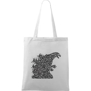 Godzilla ikony asie - Taška bavlněná - 42 x 38 cm ( Bílá )