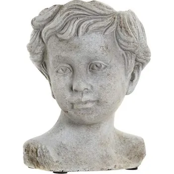 Květináč Květináč hlava "BOY" cement 14x12x17cm