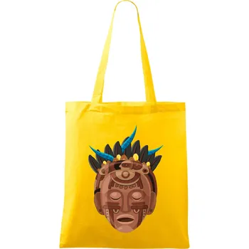 Mayové maska hnědá - Taška bavlněná - 42 x 38 cm ( Žlutá )