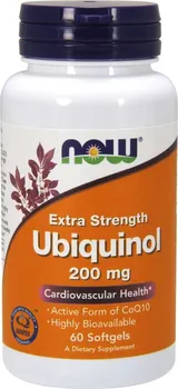 Přírodní produkt Now Foods Ubiquinol Koenzym Q10 Extra Strength 200 mg 60 cps.