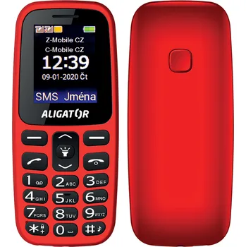 Mobilní telefon Aligator A220 Senior Dual SIM , červený