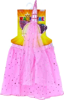 Karnevalový kostým Rappa Kostým Jednorožec tutu sukně růžová/hvězdy 104 -140 cm