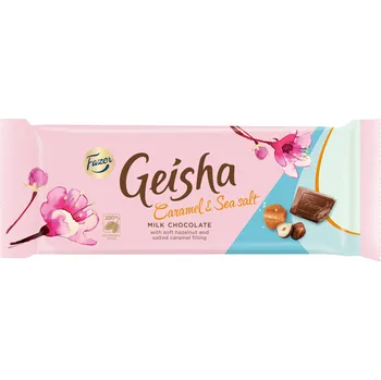 Čokoláda Fazer Geisha karamel a mořská sůl 30 % 100 g