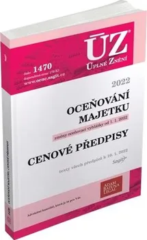 ÚZ 1470: Oceňování majetku, cenové předpisy - Nakladatelství Sagit (2022, brožovaná)