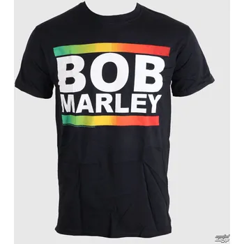 Pánská móda Tričko metal pánské Bob Marley - Rasta Band Block - ROCK OFF - BMATS07MB - M