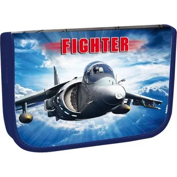 Set školních potřeb Školní penál jednopatrový Fighter