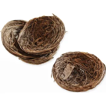 Velikonoční dekorace Hnízda proutí 12ks/5cm natural (540031)