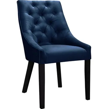 Jídelní židlička Stylové jídelní křeslo Venmia Chesterfield 4 - tmavě modrá