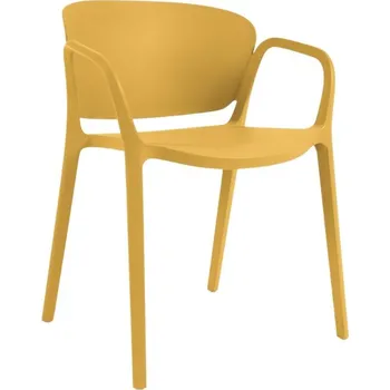 Žlutá plastová zahradní židle Kave Home Ania