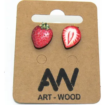 Náušnice art-wood.cz Náušnice - jahoda