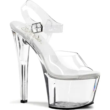 Dámské erotické boty Pleaser Sky-308 Clear Velikost 36
