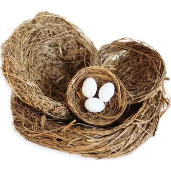 Velikonoční dekorace Hnízda natural 13/10/7/5cm (539981)
