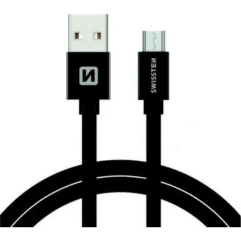 Swissten Textile USB-C 0,2 m černý