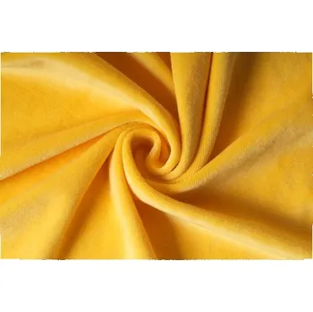 Kojenecký plyš, žlutá, látky, metráž