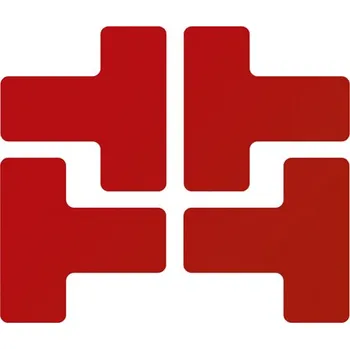 Kancelář Červená extrémně odolná značka – T, 10 × 25 cm – XP 150