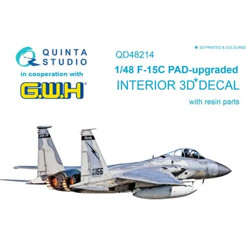 Plastikový model Quinta studio 1/48 F-15C PAD upgr.3D-Print&col.Inter. w/ resin