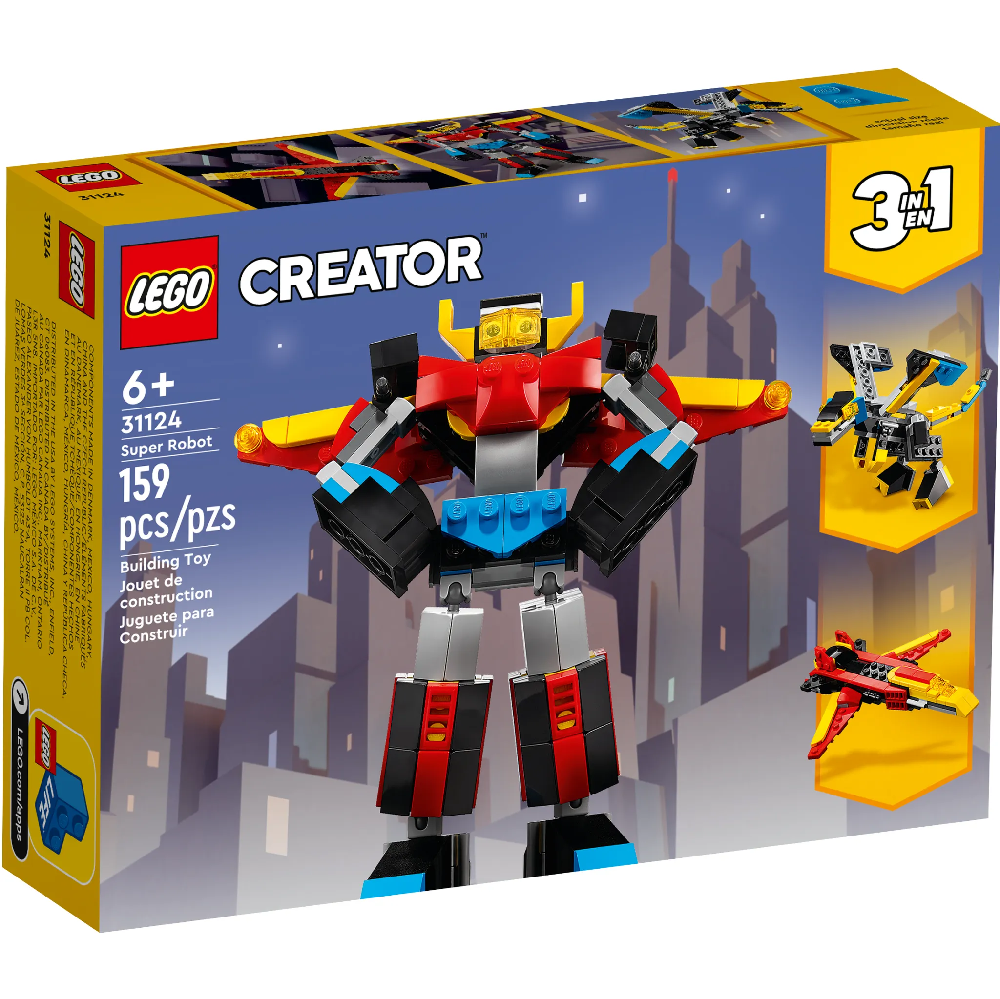 foto Stavebnice LEGO LEGO Creator 3v1 31124 Super robot