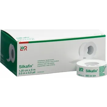 Náplast Náplast cívková Silkafix 1,25 cm x 5 m, 18 ks