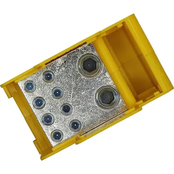 Stavebniny ELEKTRO BEČOV Blok DTB 2x120/8x35 distribuční, žluto-zelený UB2120BK24