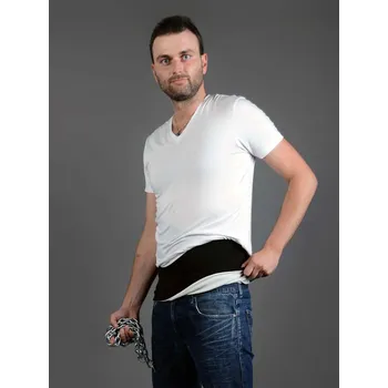 Bederní pás černo-bílý pánský Velikost: XL