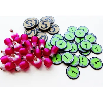 Příslušenství k deskovým hrám TLAMA games Newton - žetony elixírů a mincí