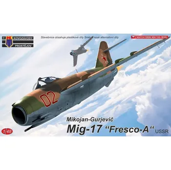 Plastikový model 1/48 MiG-17 'Fresco-A' (3x camo, ex-SMER)