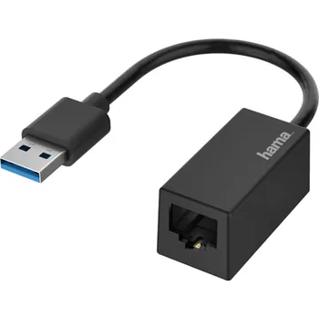 Síťový kabel Hama síťový adaptér USB-A - RJ45, Gigabit Ethernet