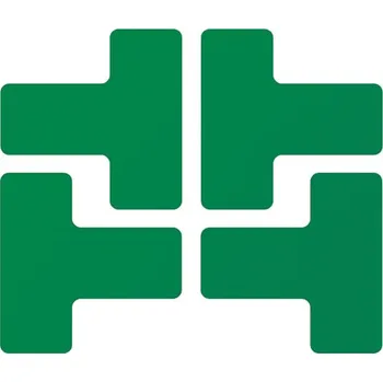 Kancelář Zelená extrémně odolná značka – T, 7,5 × 20 cm – XP 150