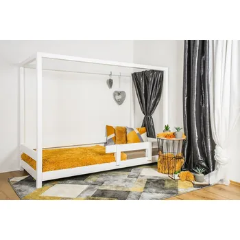 Dětská postel Vyspimese.CZ Dětská postel Míša se zábranou 80x160 cm, bílá