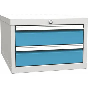 Podvěsný kontejner dílenského stolu DPK02C, šedá/modrá