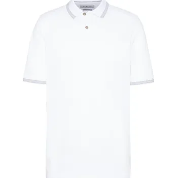 Pánské tričko Bugatti pánské triko s límečkem 8150/15105/010 Bílá XXL