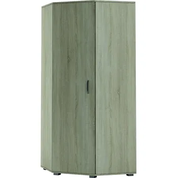 Šatní skříň Skříň šatní rohová dub sonoma/šedá OLIVIA SN