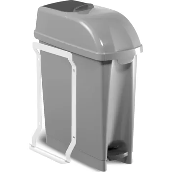 Odpadkový koš Hygienický koš Elle 17 l - na zeď - šedý