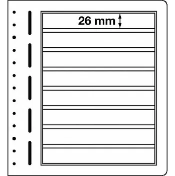 Obal pro sběratelský předmět Albové listy na známky Leuchtturm LB8 - 190 x 26 mm