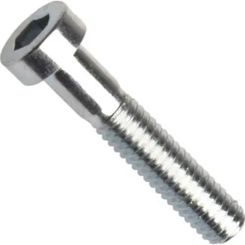 Šroub Din 7984, šroub s nízkou válcovou hlavou, vnitřní šestihran inb, ocel, pevnostní třída 8.8, zinek bílý, m4x12 mm