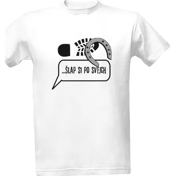 Pánské oblečení Tričko s potiskem Šlap si po svejch! pánské