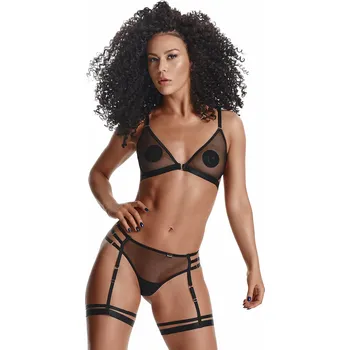 Dámská erotická souprava Demoniq Lady X LXAdora001 Set Black Velikost M