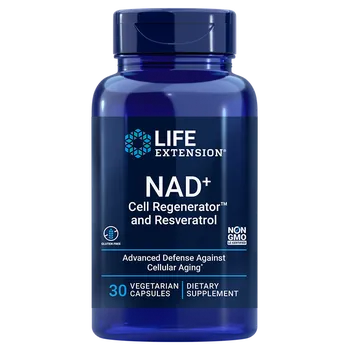 Přírodní produkt Life Extension NAD+ Cell Regenerator and Resveratrol 30 cps.