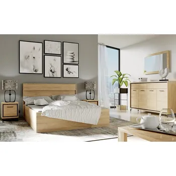 Ložnicová sestava Ložnice Mediolan - sestava G - natural hikora