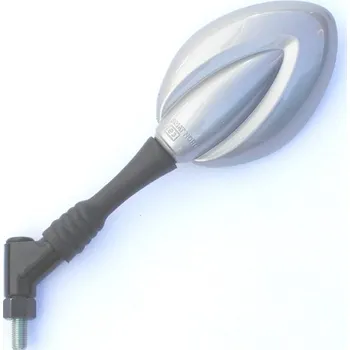 Zrcátko pro motocykl Zpětné zrcátko SMATNORD UNI ELEGANT 3155381A levá/pravá stříbrná