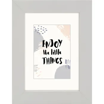 Rám na obraz Hama rámeček dřevěný SKARA, světle šedá, 10x15 cm