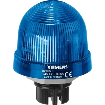 Poplachová siréna SIEMENS Maják 8WD5300-1AF 12-230VAC/DC modrá 8WD5300-1AF