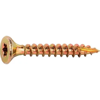 Vrut T-17 vrut pro tvrdé dřevo, zápustná hlava se 4 drážkami, torx 30, špička se zářezem, částečný závit, ocel, zinek, 6x140/80 mm