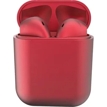 Sluchátka Bezdrátová bluetooth sluchátka inpods i12 metal Barva: Červená