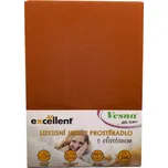 Vesna Luxusní prostěradlo JERSEY EXCELLENT s elastanem čokoládové 160x200 cm