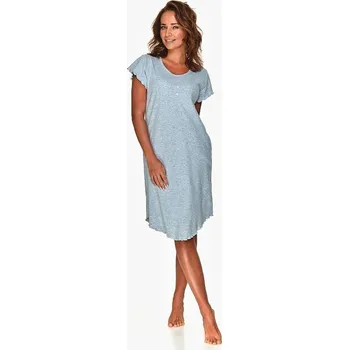 Dámská noční košile Taro, dámská noční košile 2691-Slawa, šedý melír, vel. M