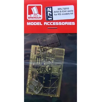 Plastikový model Brengun 1/72 PE set for AVIA B-534 I.serie (RSMOD)