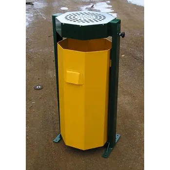 Venkovní odpadkový koš Odpadkový koš s popelníkem 60 l + doprava zdarma